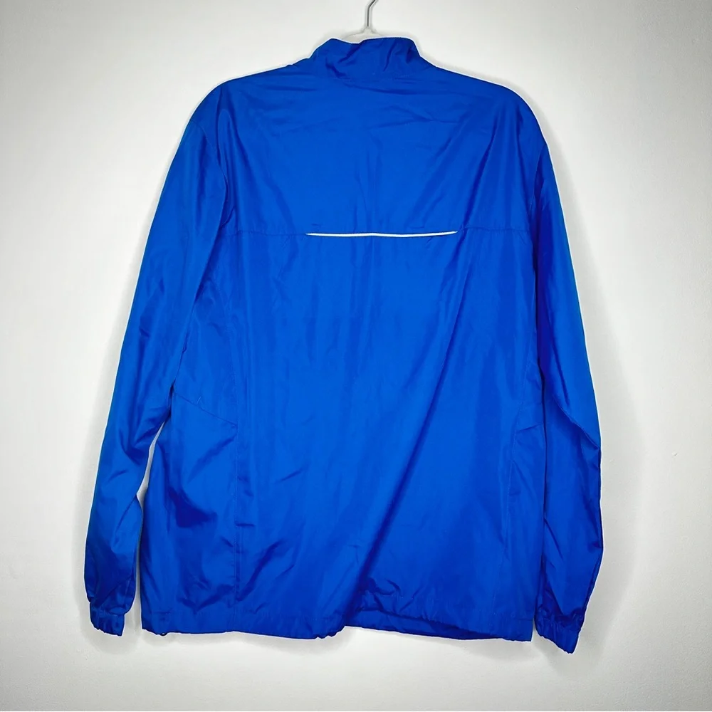 Core 365 Blue Mens Jacket Reflective Water Resistance‎ NWT 100% polyester